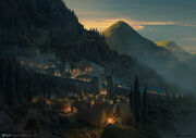 Concept Art of the Sanctuary of Delphi