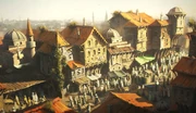 Concept art of a street in Galata