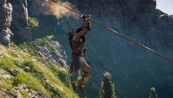 Kassandra ziplining in the 5th century Greece