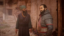 Aban (left) speaking to Rayhan about the Zanj rebels