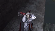 Ezio asesinando al tercer arquero.