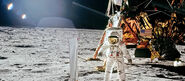 Fotografia z lądowania na księżycu