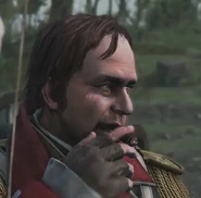 Israel fuma un sigaro.