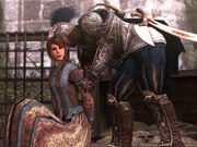 Ezio rescuing Pantasilea