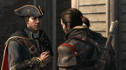 Haytham telling Shay about his own Precursor research