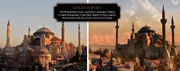 Hagia Sophia comparison, side to side