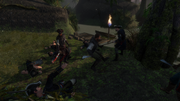 Aveline and Roussillon fighting the Spanish troops