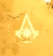 L'insigne des assassins Indiens visible dans un bâtiment d'Amritsar