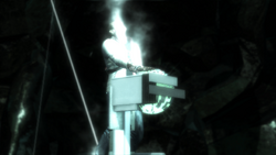 Desmond sacrificing himself to save the world