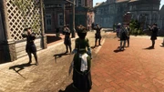 Madeleine's guards cornering Aveline