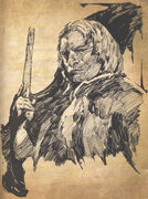 The sketch of Edward Kenway drawn by Edward Thatch, in his journal