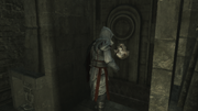 Ezio opening the burial chamber