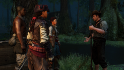 Aveline and the others meeting with Hopton