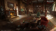 AC4 Great Inagua Manor Library - Concept Art