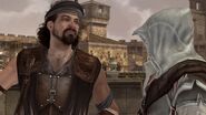 Il mercenario espone ad Ezio la situazione.