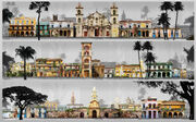 Assassin's Creed IV Black Flag Havana city landmarks set by Donglu