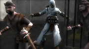 Altaïr freeing the prisoners