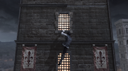 Ezio climbing the Palazzo della Signoria