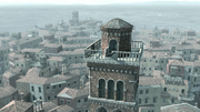 Ezio on top of the Frari