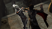 Ezio assassinating the Agile