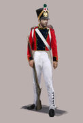 Concept art of a British infantryman