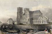 An illustration of Notre-Dame