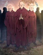 A group of 18th-century Buddhist monks