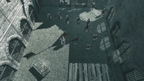 威廉和亲兵们在堡垒内院