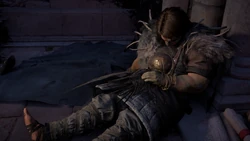 Grendel dying from his wounds