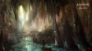 Assassin's Creed III Liberation - Cave entrance concept art by nachoyague
