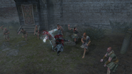 Ezio picchia il rissoso.