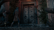 Kassandra and Herodotos at the door