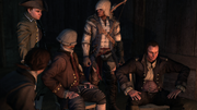 Revere and Connor meeting the hiding Patriots