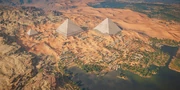Aerial view of Giza