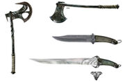 The Vanguard's weapons