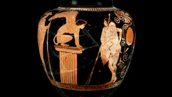 DTAG - Stamnos with scene of Oedipus and Sphinx