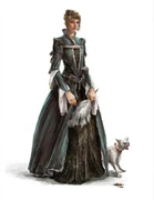 Vroege concept art van Caterina.
