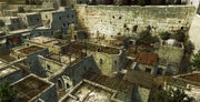 Concept art of Jerusalem's poor district