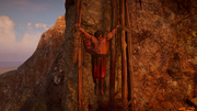 Rhodri executed by means of the blood eagle