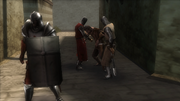 Templars harassing a citizen