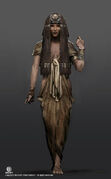 Concept art of Isis, repurposed for Cleopatra