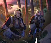 John Young and Edward Kenway on the islands