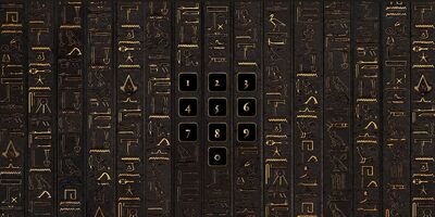 AC Twelve Trials Origins Q8 Heiroglyphs