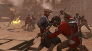 Jefferson's rebels fighting the Bluecoats