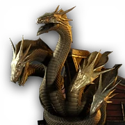 A figurehead inspired by the Hydra