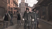 Vieri with his supporters on the Ponte Vecchio