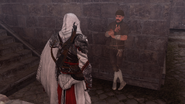 Ezio parla con il ladro.