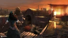 Concept art of the Souk simulated location, with the Vanguard in the foreground and a Guardian in the distance