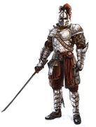 Concept art of the Knight