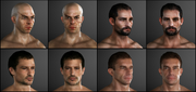 Thief NPCs face models by Michel Thibault